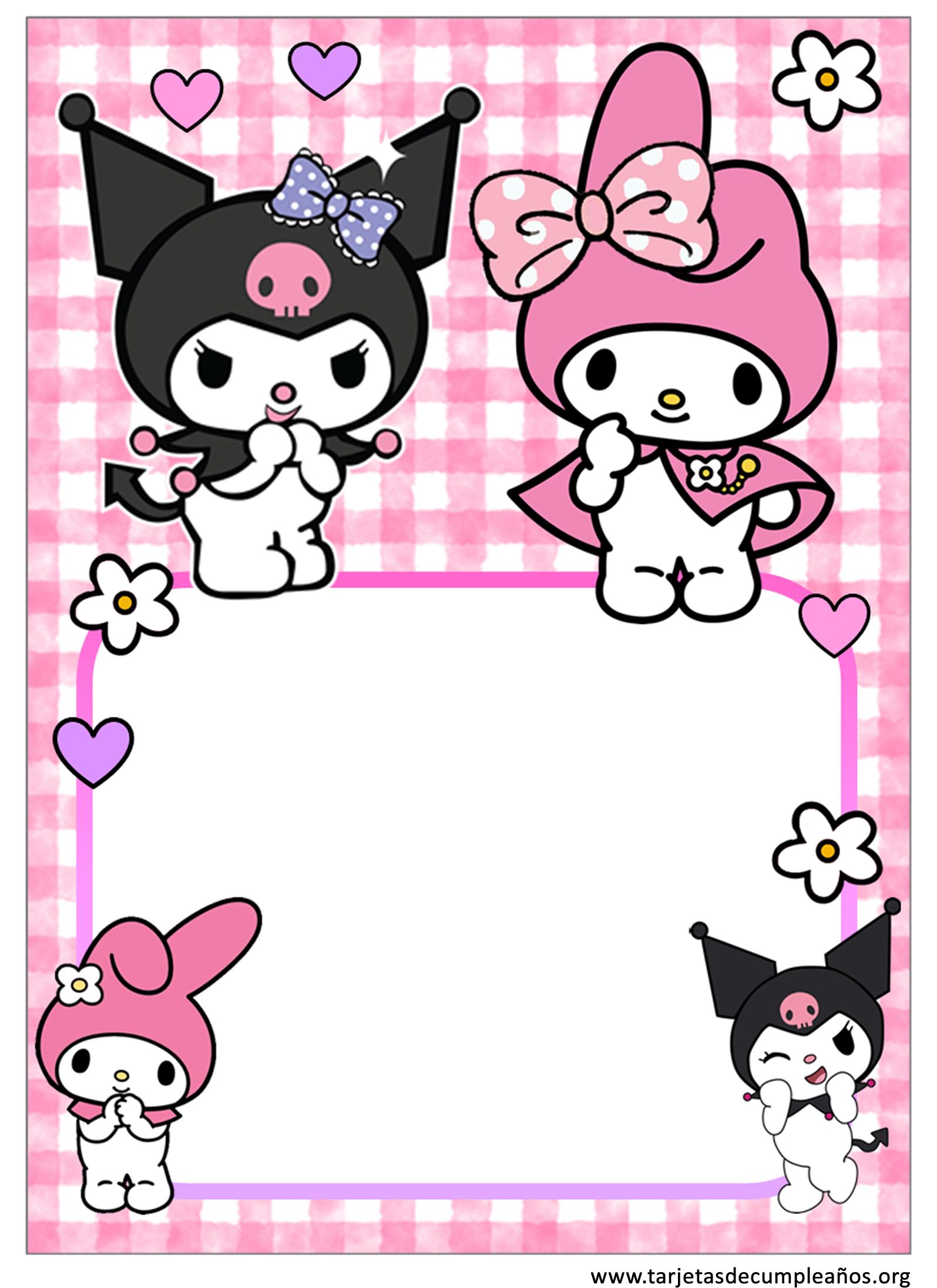 kuromi-invitation-card-template for Free Printable Kuromi Invitation Template Kuromi Invitation Card Template for Free Printable Kuromi Invitation Template